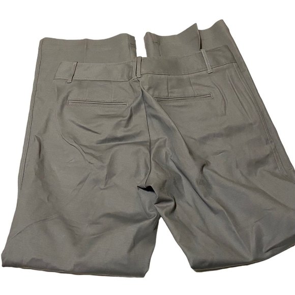 Eddie Bauer Womens 12 Mercer Fit Chino Pants Gray Flat Front Stretch Career - Picture 7 of 7